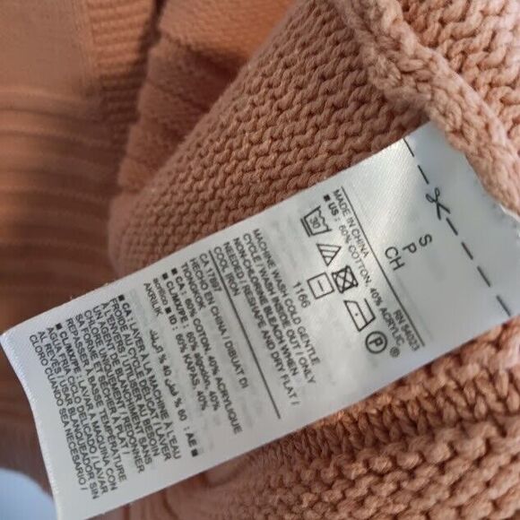 Old Navy Open Front Knit Cardigan Pink Womens Size Small Sweater - Picture 4 of 6